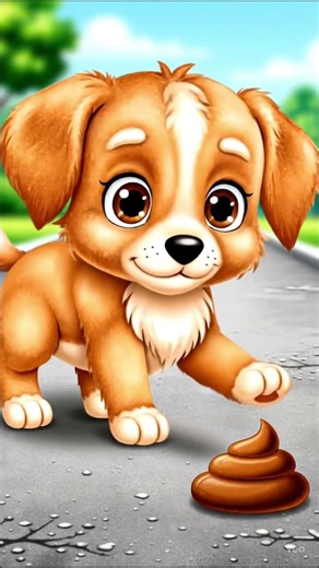 Dog vs Poop 💩 | Cute Puppy Animation (Funny Loop)