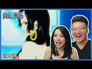 LUFFY SEES BOA HANCOCK NAKED 👀 | One Piece Episode 411 Couples Reaction & Discussion