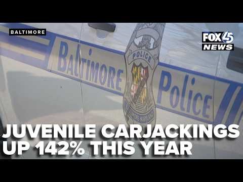 Baltimore police: Juvenile carjackings up 142% this year as overall violent crime falls