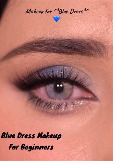 Blue Dress Makeup Tutorial for Beginners