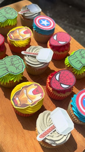 Deliciosos cupcakes de Avengers para todo fanático
