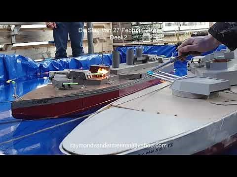 Sinking Model Battleship Courbet