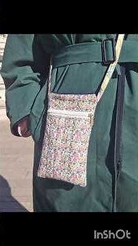 Easy Sewing Tutorial - Shoulder Phone Pouch 💖 #diy #sewing #sewingtutorial #upcycling
