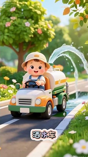 Learn Vehicles with Fun Animation: Kid's Educational Song