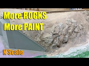 N Scale Layout Update 16 - Refinery Terraforming, Plaster, and Paint