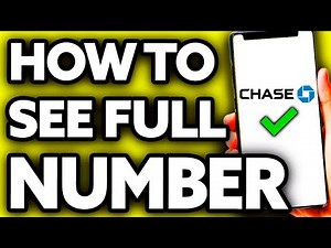How To See Full Chase Credit Card Number on App (EASY!)