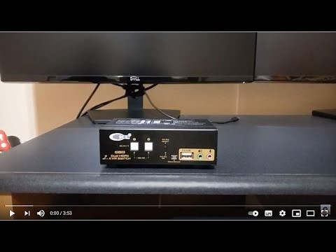 How to hook up CKL-922HUA HDMI KVM Switch Dual Monitor for 2 computers or laptops