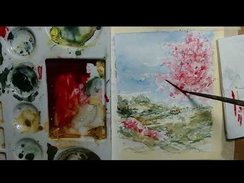 Watercolor Painting for Beginners: Cherry Blossom