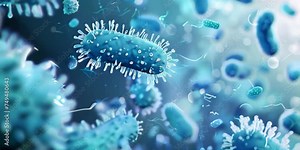 Pertussis bacteria under the microscope