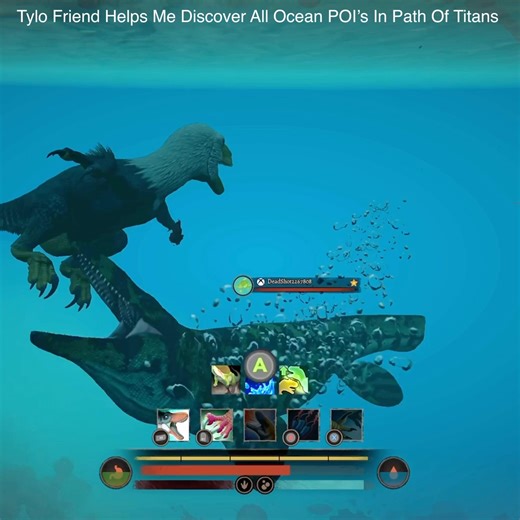 Path of titans- My Tylosaurus friend helps me discover ocean poi’s part 4