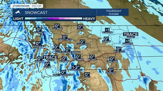 Light mountain snow Wednesday and Thursday