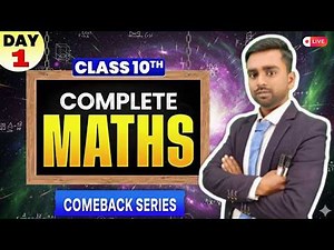 Complete Class 10 Maths ONE SHOT 🔥day -1 | Full Syllabus | LIVE Marathon for Boards #maths