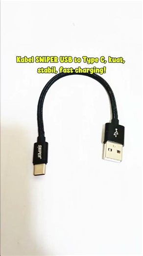 Kabel data USB to type C SNIPER #rekomendasiproduk #shopeevidio #produkviral