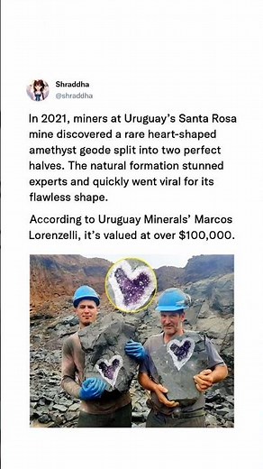 The heart shaped geode discovery