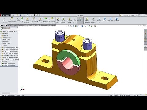 Solidworks tutorial | Plummer Block