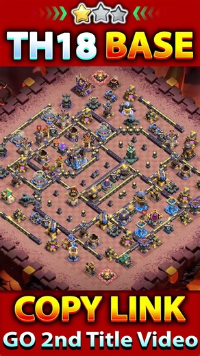 Unbeaten TH18 WAR + CWL Base Layout 🔥Clash of Clans #clashofclans