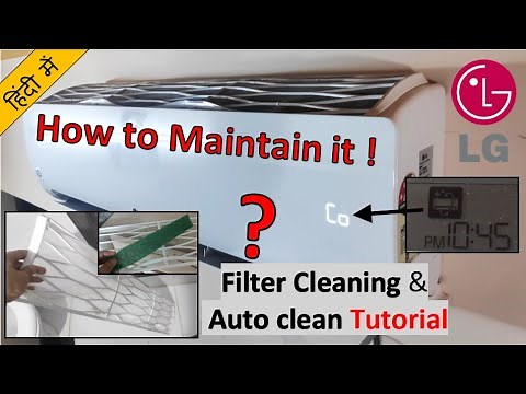 LG Ac Filter Cleaning and Auto clean feature tutorial NEW