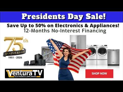 Presidents Day Sale 2026 (TV6) - #buylocal #appliances #electronics