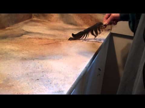 How To Create a Faux Marble Bathroom Countertop