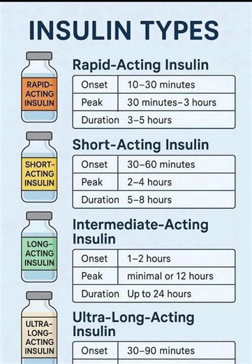 1.1K views | Insulin Types | Global Emergency Medical Technicians Registry | Facebook