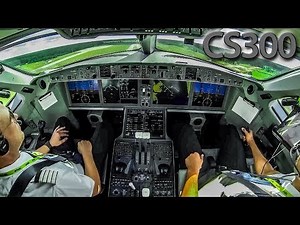 Piloting the C-SERIES CS300 out of Riga
