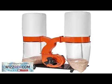VEVOR Dust Collector 3HP 1550 CFM Air Flow Rolling Dual Dust Collector