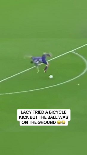 Lacy's Hilarious Bicycle Kick Attempt at Charity Match