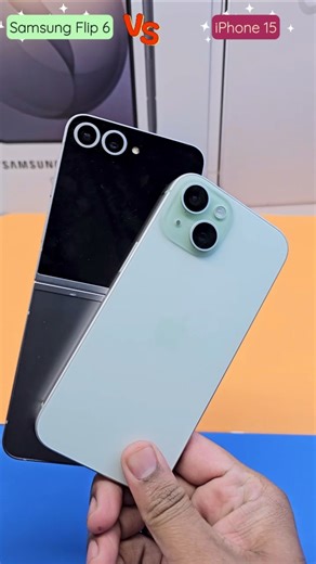 Samsung Flip 6 VS iPhone 15 #asmr #iphone #samsung #reels #viral