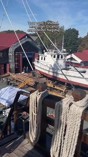 5.7K views · 102 reactions | Visiting vessel alert! Explore the nao Trinidad, a replica of the early 16th Century Magellan- Elcano expedition flagship, from Oct. 26-Nov. 5. Purchase tickets to tour the four decks at https://bit.ly/naoTrinidad. Be sure to check out this historic vessel at OysterFest this Saturday! #history #vessel #tour | Chesapeake Bay Maritime Museum | Facebook