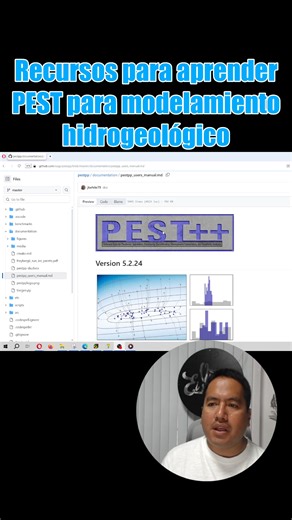Recursos para aprender PEST para modelación de aguas subterráneas.﻿ PEST++ Documentation: https://github.com/usgs/pestpp/blob/master/documentation/pestpp_users_manual.md Model Muse site: https://www.usgs.gov/software/modelmuse-a-graphical-user-interface-groundwater-models ¡Síguenos y danos like! | Tutoriales de Python | Facebook