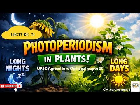 L-71; Photoperiodism I Plant physiology I Role of phytochrome in flowering