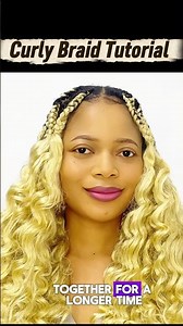 How I made this curly braid using hair extension