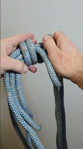 Alpine coil wrapping: Perfectly stow your rope for transport! 🎒 #AlpineCoil #RopeCoiling