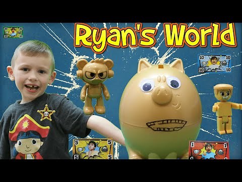Ryan's World Mystery Box: Pretend Play Golden Piggy Bank with many surprises!