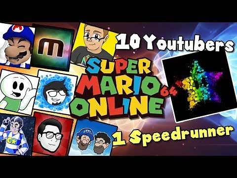 10 YOUTUBERS VS 1 SPEEDRUNNER [Super Mario 64] ft SimpleFlips, Muselk, SMG4, Nathaniel Bandy + more!
