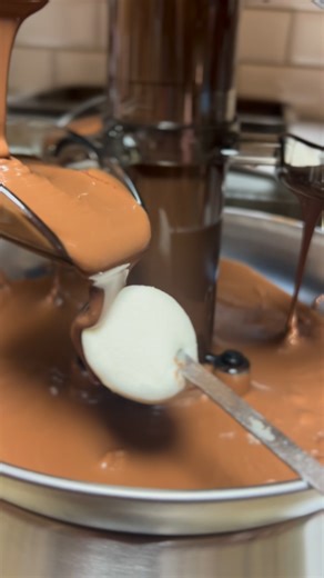 Trying out the Chocolate Fondue Machine for the #ChocolateGrooves Free House and Techno Dance Party Saturday December 13th at the Woman’s Club of Point Pleasant | DJGEO.net