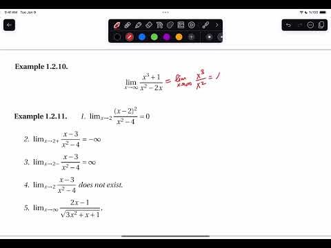 Calculus Limits 40: Infinite Limits and Rational Function Examples