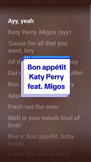 🏳️‍🌈 Bon appétit - Katy Perry feat. Migos #catkaraoke #karaoke #sing #fyp #pridemonth #lgbt #katyperry #bonappetit #migos