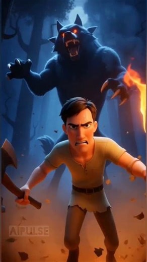 When a farmer faces a wolf… and a tiny rabbit’s life depends on one punch 🐺🐇🔥