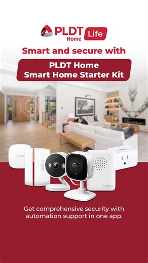 Experience efficient and safe living with the PLDT Home Smart Home Starter Kit! 🏡 The bundle, made for our subscribers, includes Tapo essentials that boost home security and efficient living. Add life to your Fiber and get yours now 👉https://pldthome.info/shskfb2 #PLDTHomeLife #SmartHomeSecurity #PLDTHomeXTapo | PLDT Home