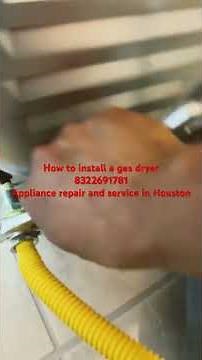 How to install a gas dryer