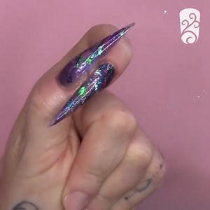 150K views · 1.9K reactions | ✨ STUNNING Galaxy  Nails Using Chameleon Flakes 朗 | Naio Nails UK | Facebook