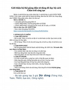 Giáo án trình chiếu, bài giảng điện tử lớp 3 sách Chân trời sáng tạo - tiếng việt - Hồng Trọng Đằng - Website của Thư viện Trường Tiểu học Lê Ninh - P. Bắc An Phụ - Tp Hải Phòng