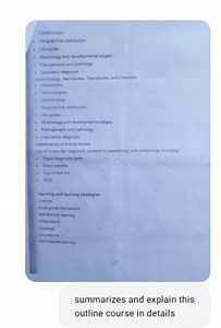 Summarize and explain this outline course in details:Classifi... | Filo