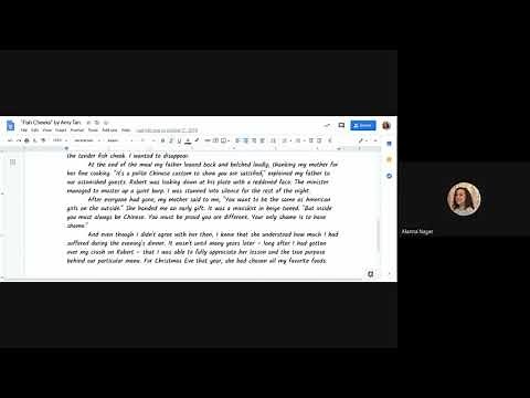 "Fish Cheeks" by Amy Tan Read Aloud