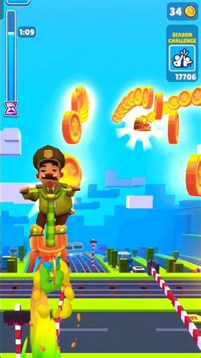 billy bean 🆚 Guard king 🆚 Vittorio gameplay #subwaysurfs #gaming #funny