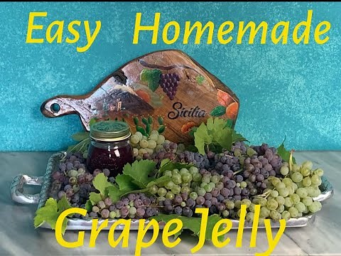 Easy Homemade Grape Jelly | Made with wine grapes from the slopes of Mount Etna, Sicily