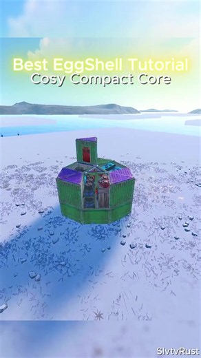 Best EggShell Bunker Tutorial #rust #rustgame #rustbase #rustfyp #rusttok