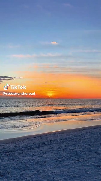 Sunset at Siesta Key Beach - A Florida Paradise