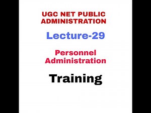 Training in civil services. Public Administration
